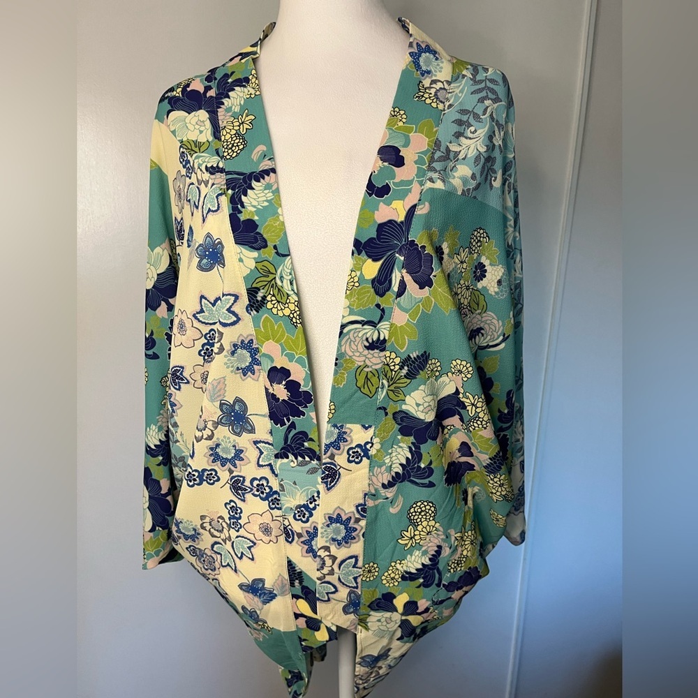 Umgee Boho Multimedia Kaftan Kimono One Size NWT